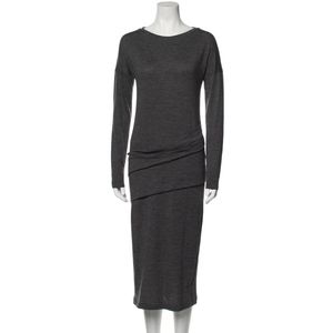 Brunello Cucinelli | Virgin Wool Midi Length Dress Size Medium FLAWED